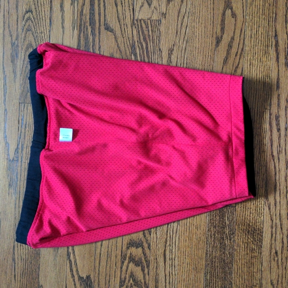 Champion Mesh Reversible Shorts Black Red Men's Large - Picture 8 of 9